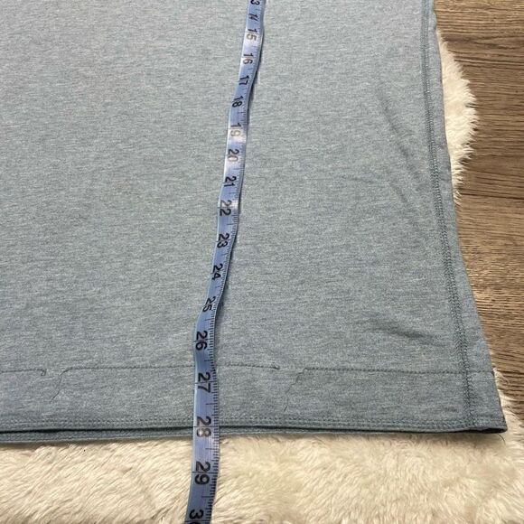 Eddie Bauer Blue Long Sleeve Henley Shirt Mens Size Medium Stretch Button - Picture 10 of 11